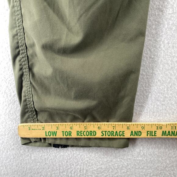 LAIRD Pants Mens 34 Performance Hiking Ankle Zip Drawstring Cotton Blend Green - Picture 15 of 16